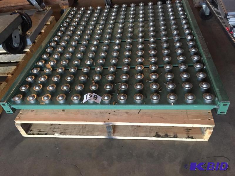 lot 159 image: Square section of ball conveyor....