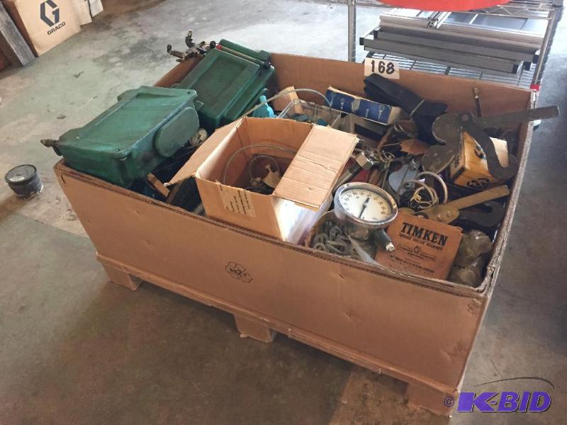 lot 168 image: Large lot of misc. bearings, pneumatics, and ...
