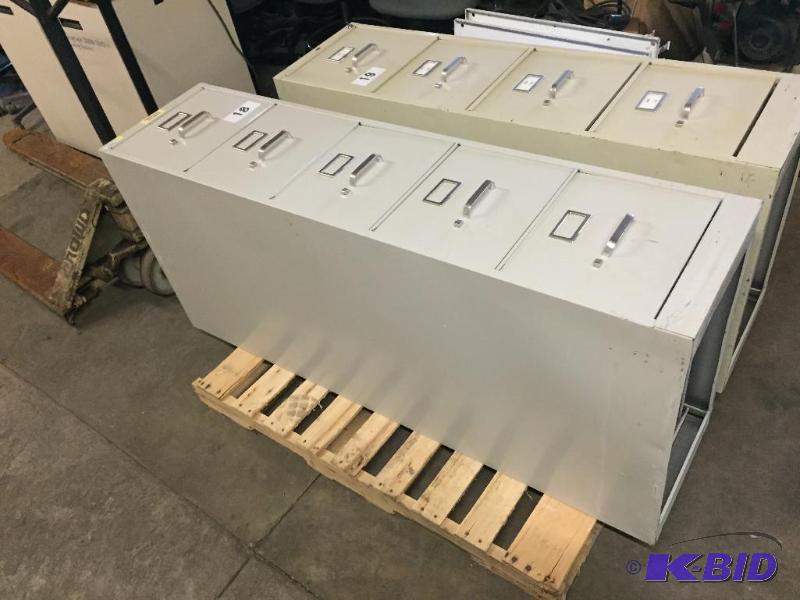 lot 18 image: 5 drawer metal filing cabinet....
