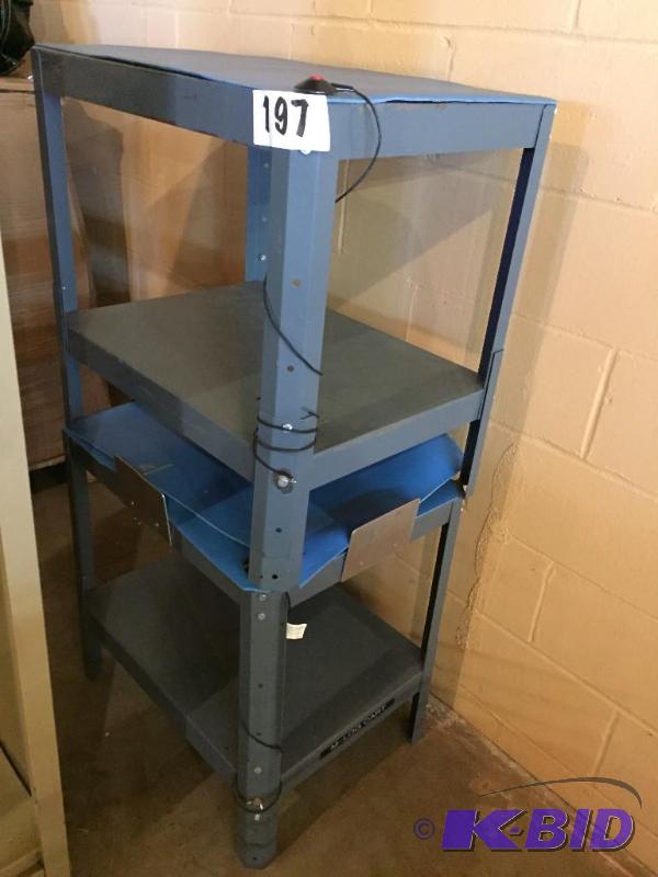 lot 197 image: 2 metal tables stands....