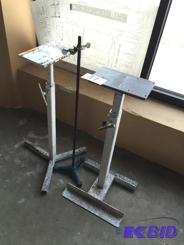 lot 37 image: 3 misc. metal stands....