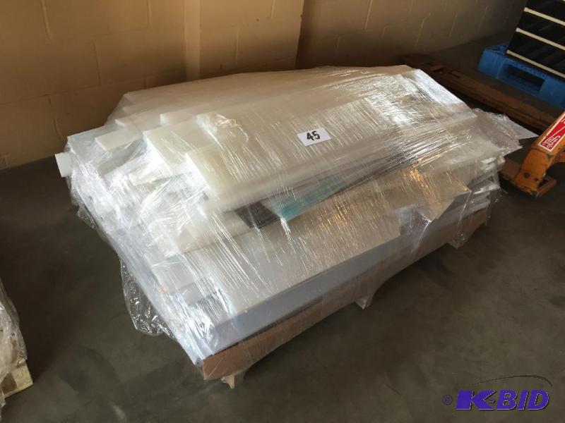lot 45 image: Lot of misc. strips of plastic sheeting. Vari...