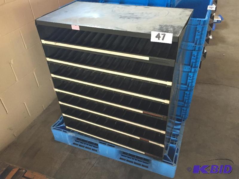 lot 47 image: Metal parts cabinet....