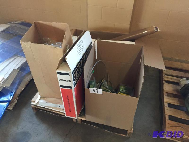 lot 51 image: Pallet lot of misc. including window film, pl...