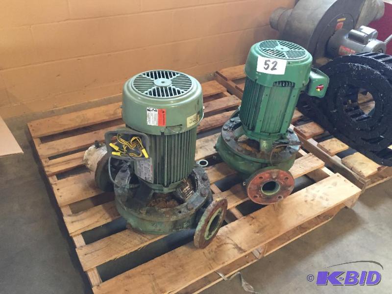 lot 52 image: 2 heavy duty pumps....