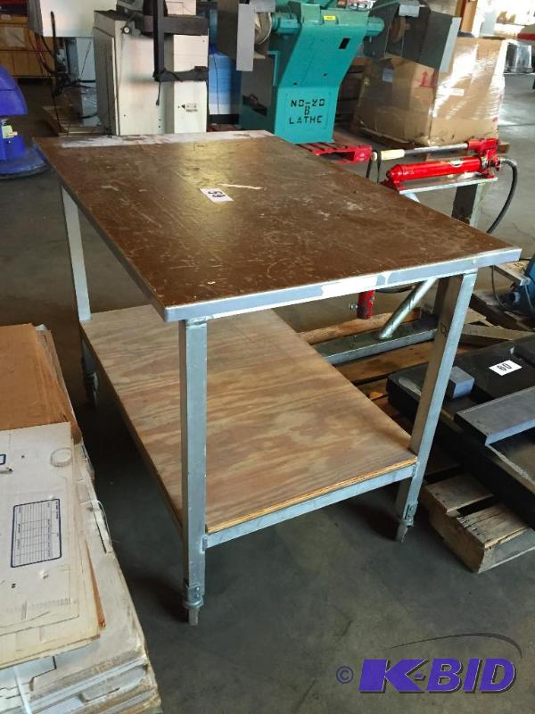 lot 59 image: Shop  work table....