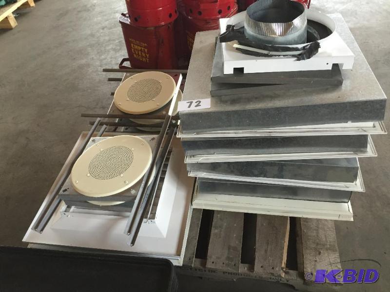 lot 72 image: Pallet lot of drop ceiling ventilation and sp...