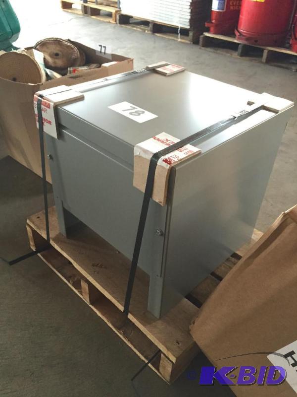 lot 78 image: Electrical transformer. Looks new....