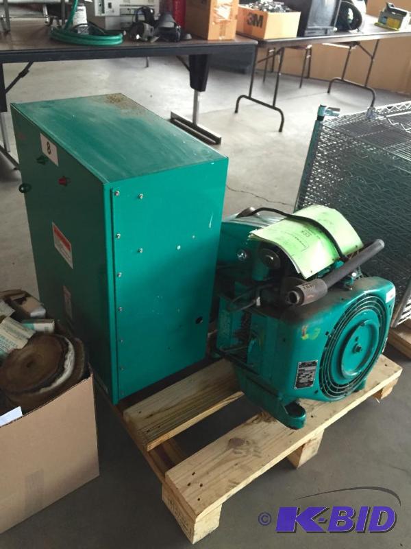 lot 8 image: Onan generator and transfer switch....