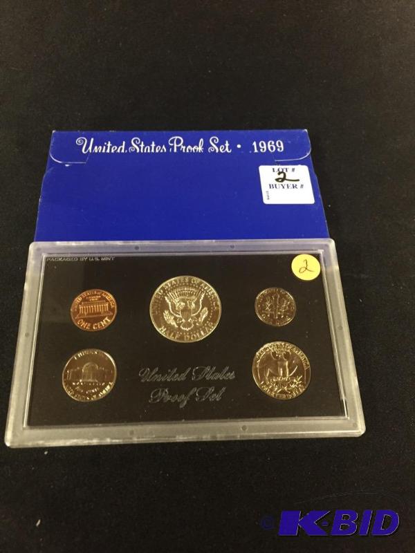 1969-S Proof Set with Cameo Lincoln Cent
