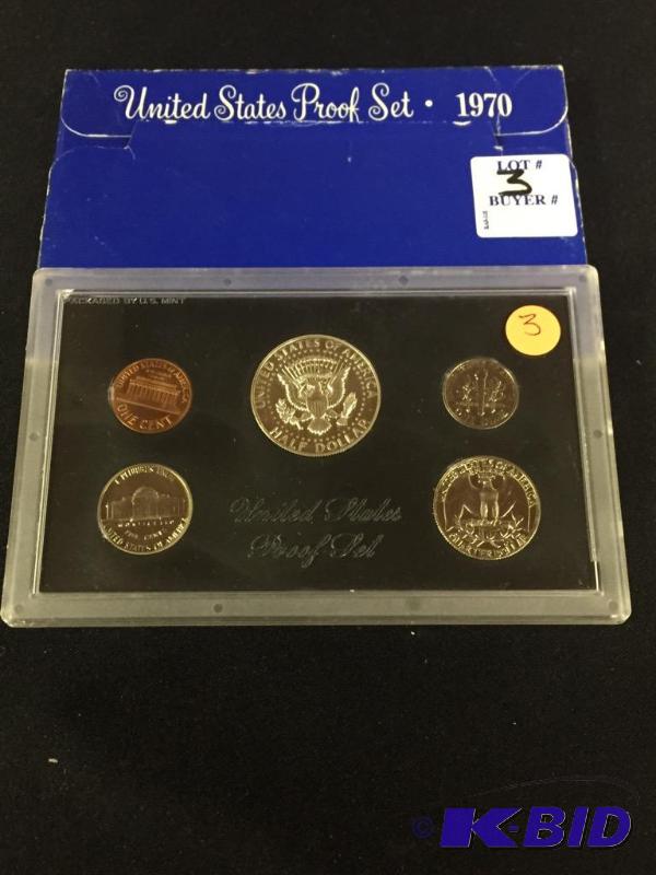 1970-S Proof Set with Ultra Cameo Kennedy Half Dollar