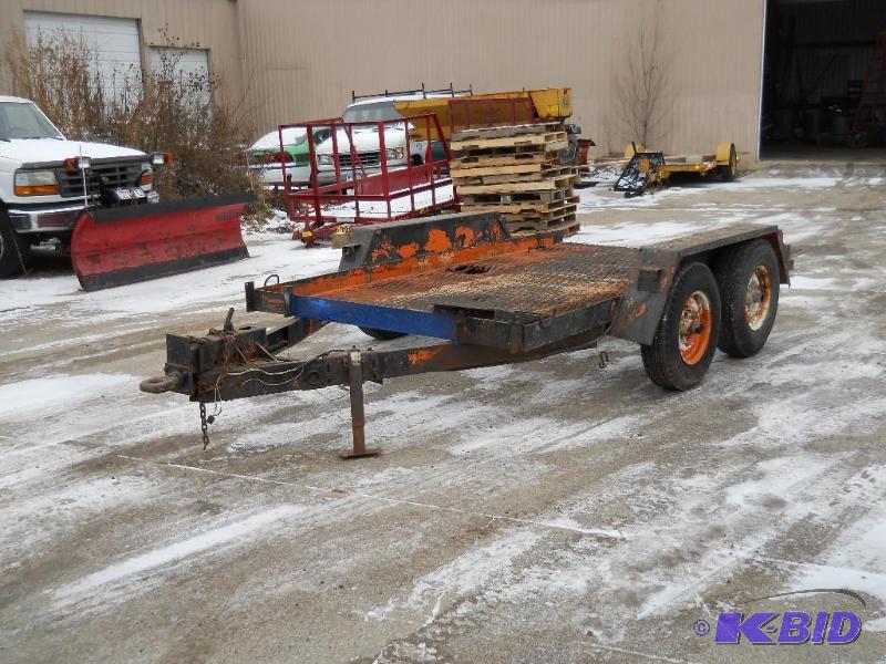 Tandem Axle Equipment Trailer. NO RESERVE
