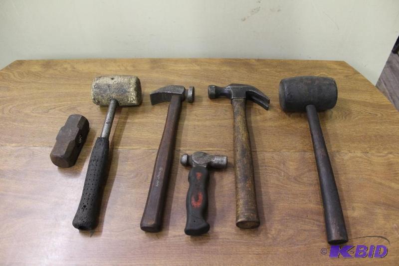 lot 174 image: Hammers, Snap-on, and various others