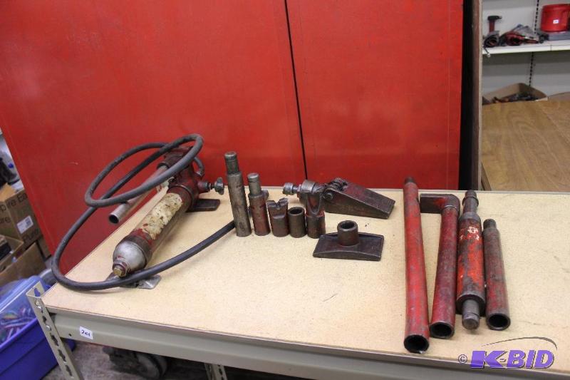 lot 191 image: Heavy Duty Hydraulic Frame Repair Kit