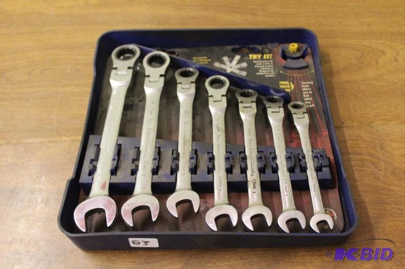 lot 83 image: FLEX GearWrench Set Metric