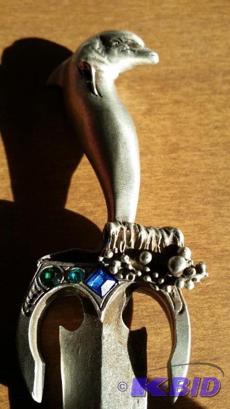 lot 68 image: Pewter Dolphin
