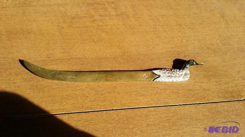 lot 74 image: Loon letter opener