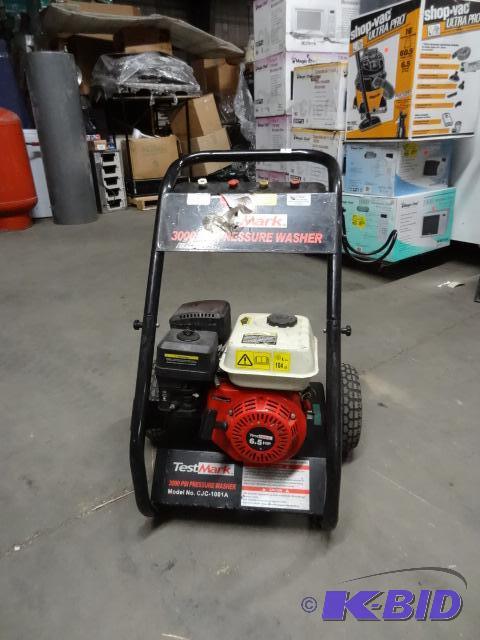 lot 1 image: Test Mark 3000 PSI pressure washer. Model CJC...