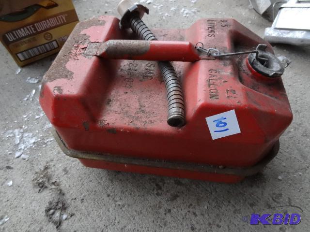 lot 101 image: 2 12 gal metal gas can...