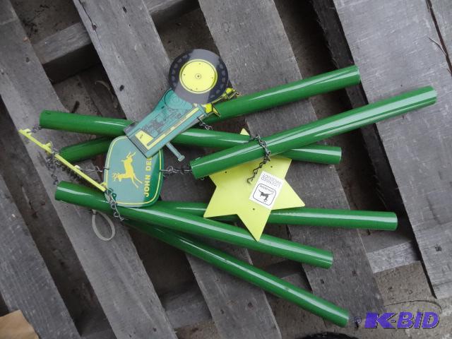 lot 104 image: John Deere wind chime...