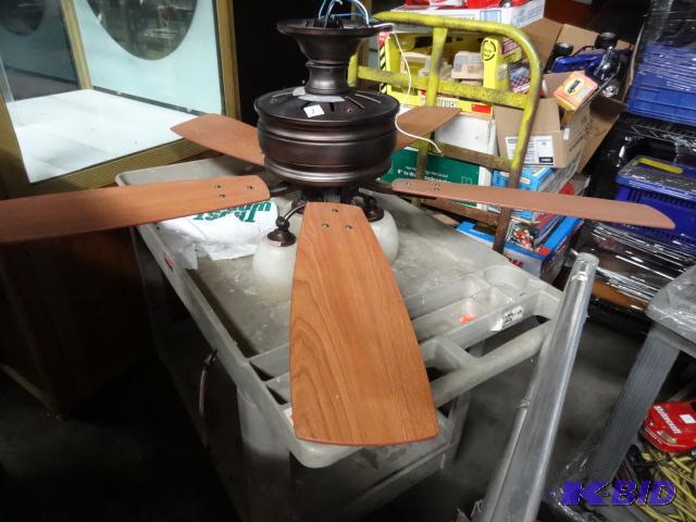 lot 2 image: 48" Hampton Bay ceiling fan. Model AC-55...