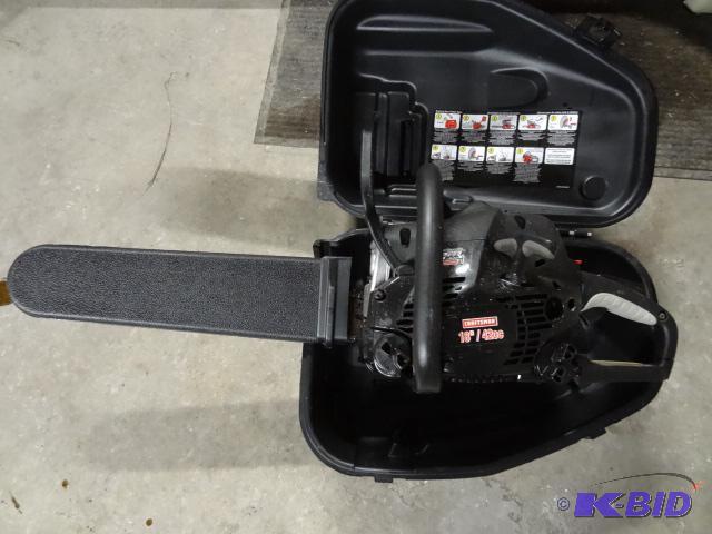 lot 20 image: Craftsman 18" 42CC chainsaw. 358.350991....