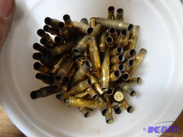 lot 60 image: Container of 30-06 brass casings...
