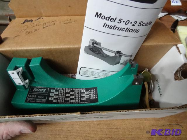 lot 61 image: RCBS model 5.0.2 reloading scale...