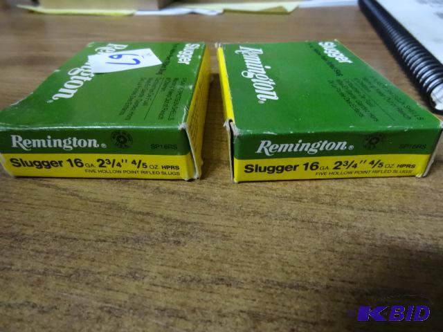 lot 67 image: Remington 16 gauge hollow point slugs...