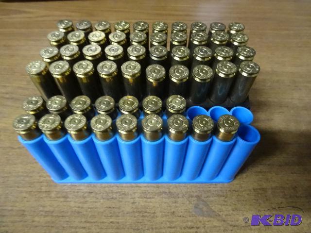lot 76 image: 30-06 brass shell casings. Qty 56...