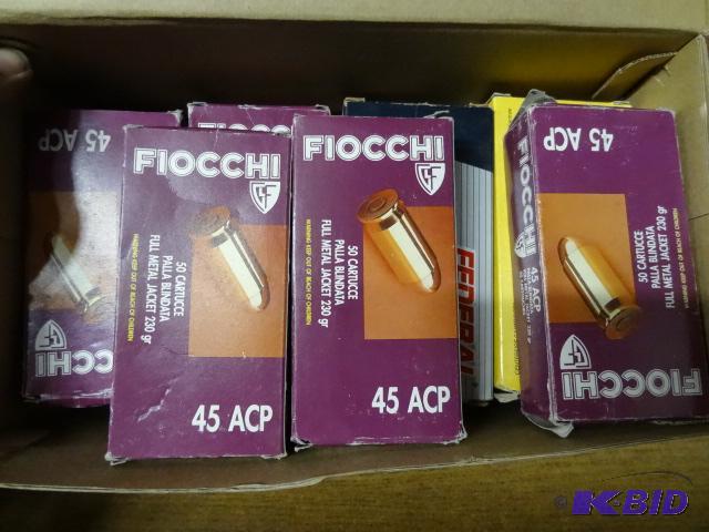 lot 77 image: 45 cal brass shell casings. Qty 511...