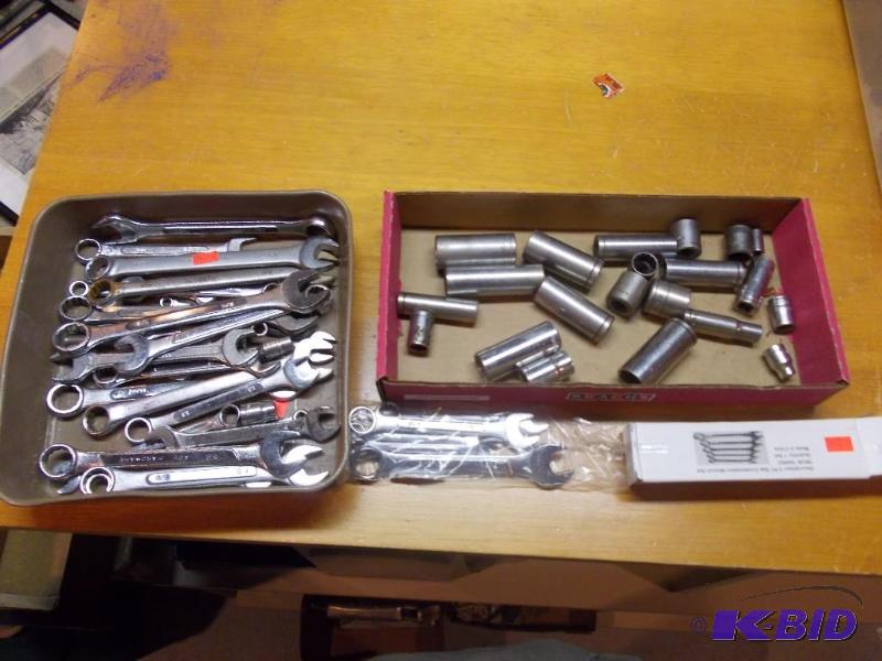 Assorted Wrenches &amp Sockets...