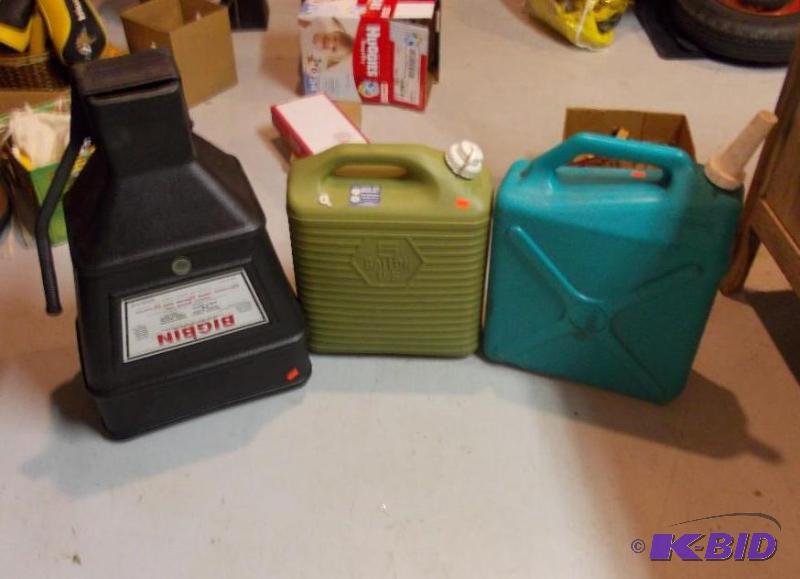 2-Larger Water (Liquid) Containers, 1-Large B...