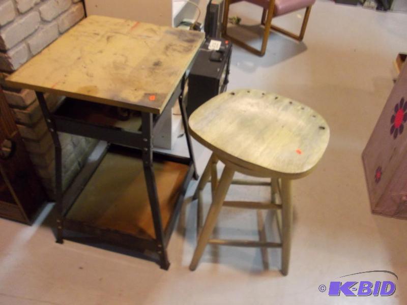 Work Bench &amp Swivel Stool...