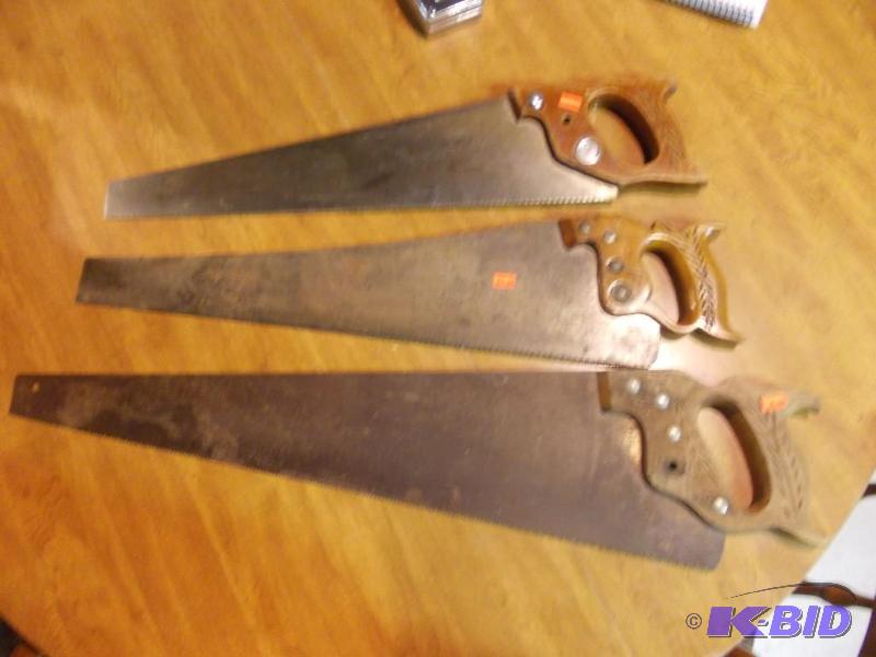3-Old Hand Saws...