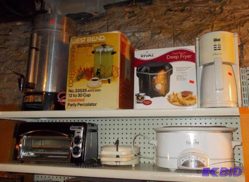 Deep Fryer, Coffee Pots, Toaster Oven, Crock ...