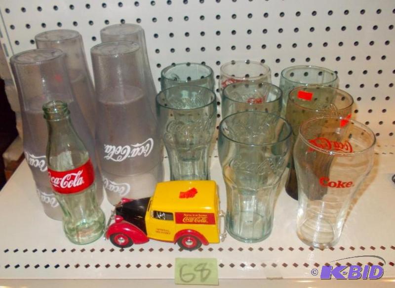 Lot Of Coca-Cola Collectibles (Glasses, Bottl...