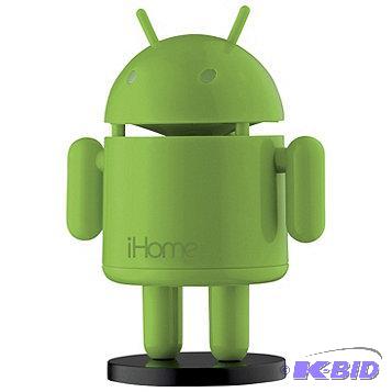 lot 16 image: iHome Robo Android Portable Speaker - Green M...