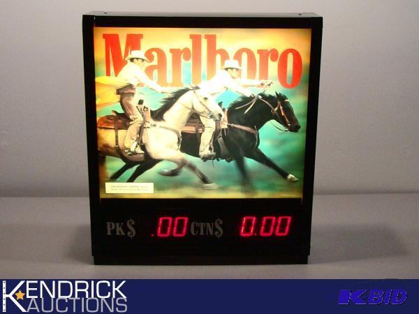 Lighted Marlboro Advertising Sign