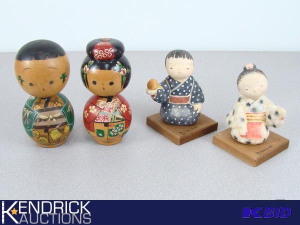 4 Vintage Asian Figurines
