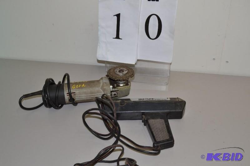 lot 10 image: 4 12 angle grinder & Suntune timing light