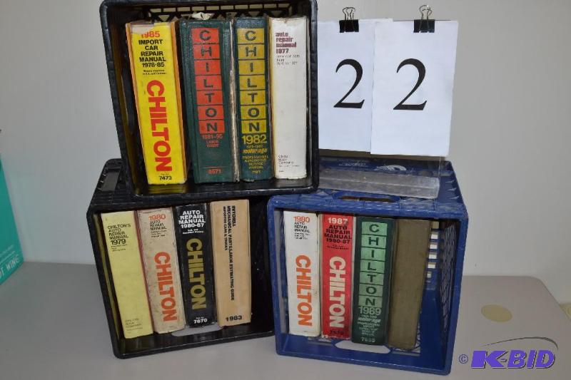 lot 22 image: Chilton Auto repair manuals