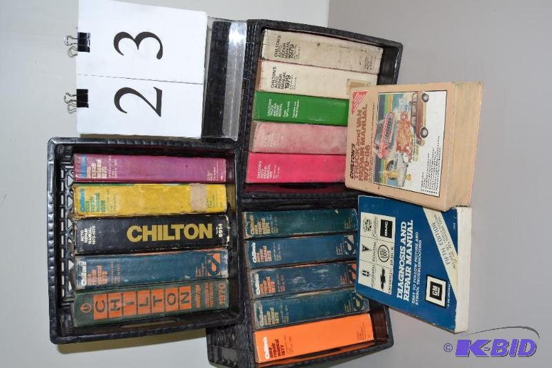 lot 23 image: Chilton Auto repair manuals