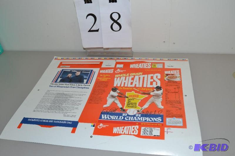 lot 28 image: Wheaties uncut box