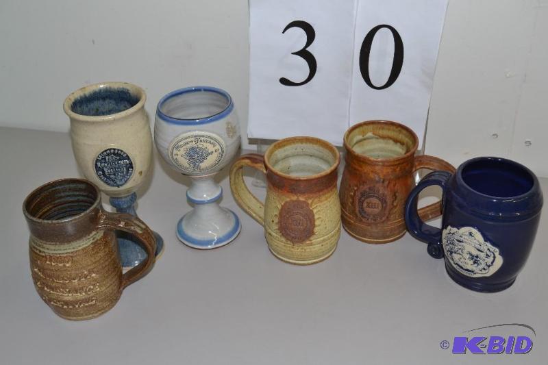 lot 30 image: Renaissance Festival mugs