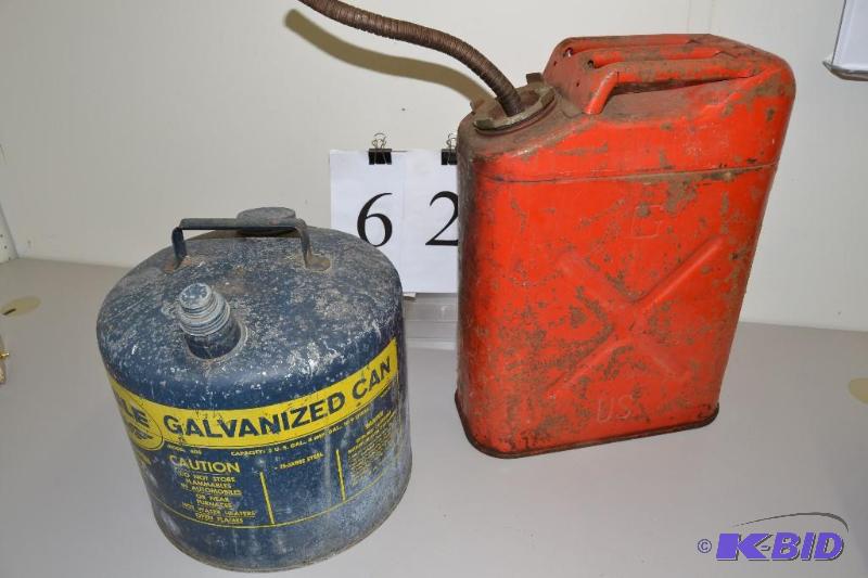 lot 62 image: Gas cans