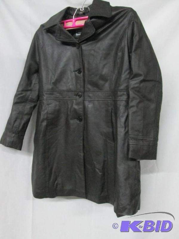 Misses Lambskin Leather Walking Coat