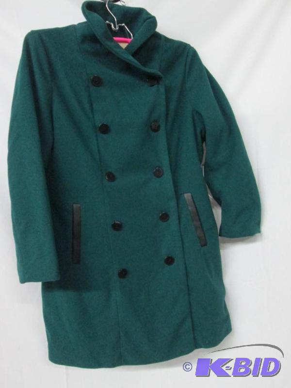 Harve Benard Womens 34-Length Double-Button Coat