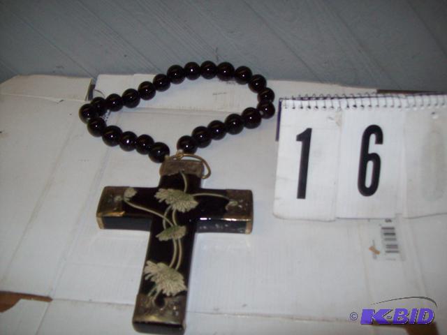 Black And Gold Hanging Cross...