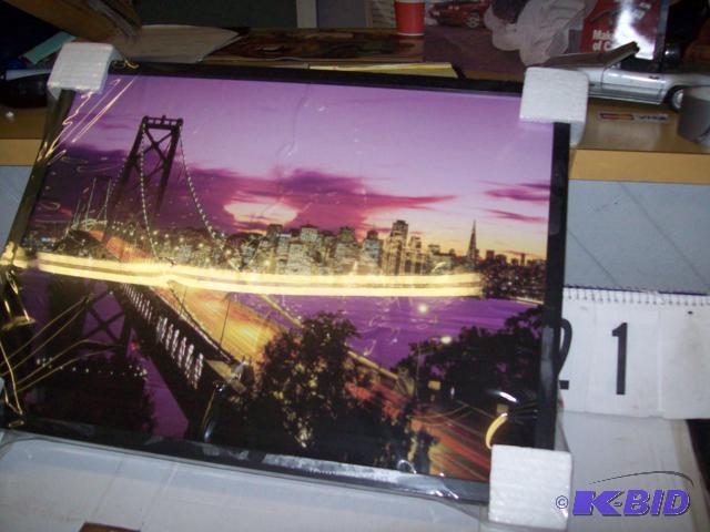Lighted Bridge Picture, Battery Operated...